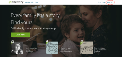 Ancestry login