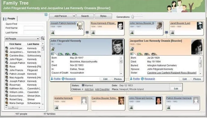 MyHeritage family tree builder