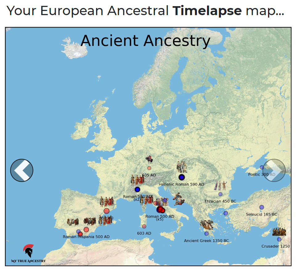 MyTrueAncestry Ancestral Timelapse