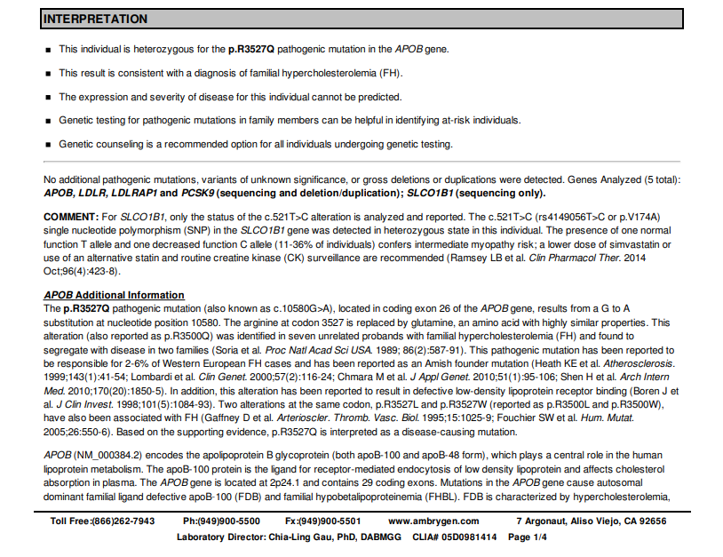 Ambry Genetics Interpretation