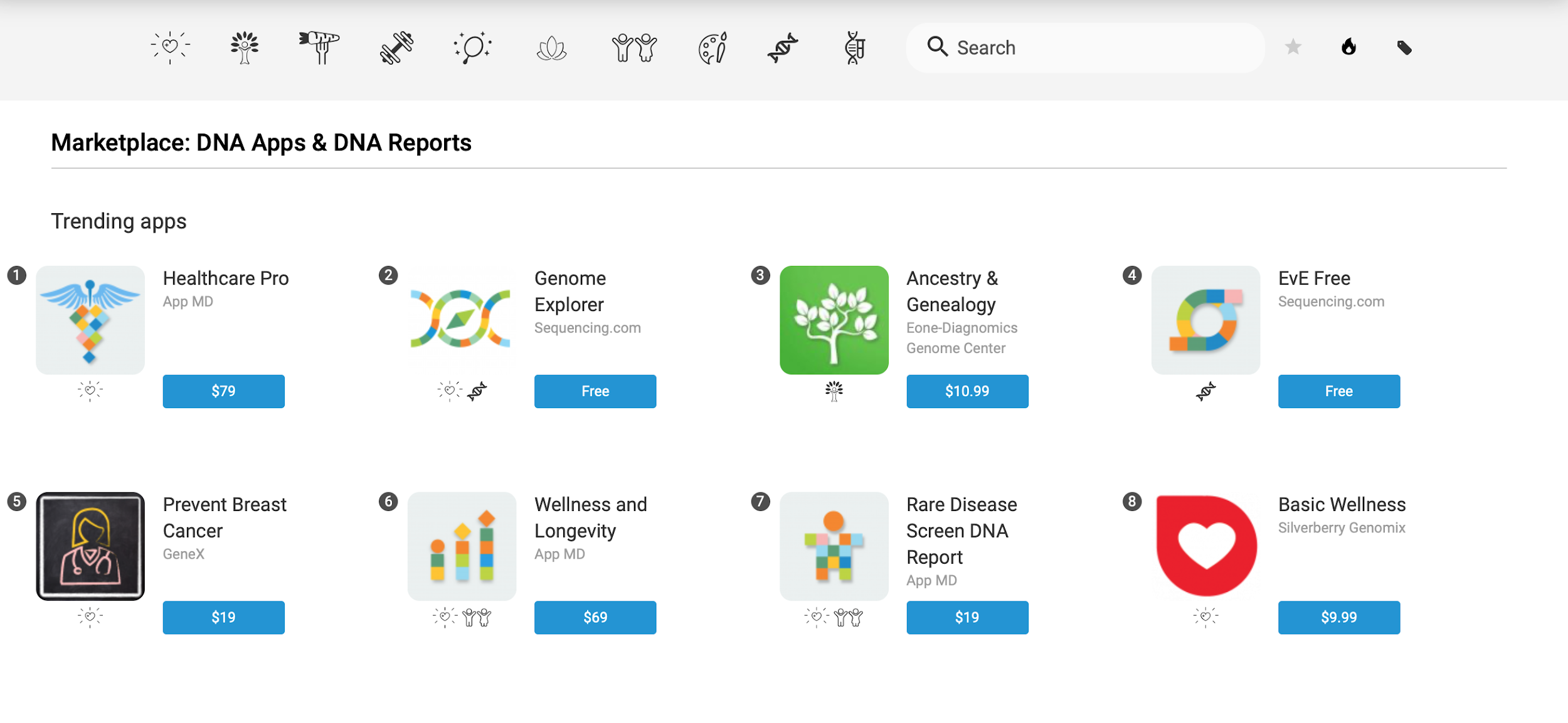 Sequencing.com DNA App Store