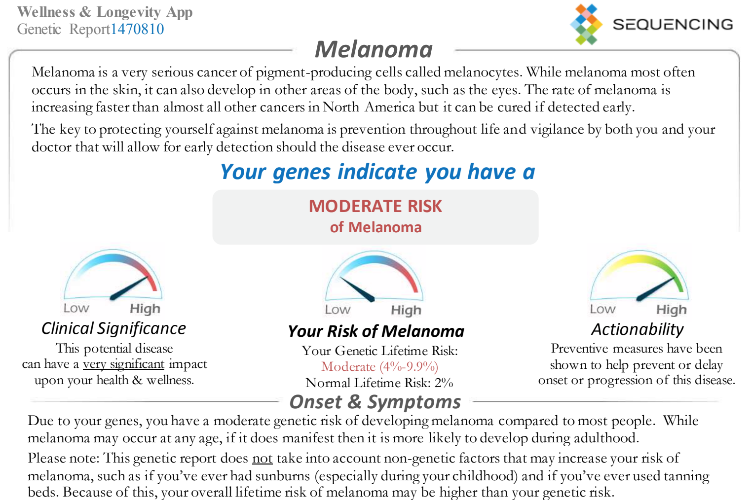 Sequencing.com Wellness and Longevity