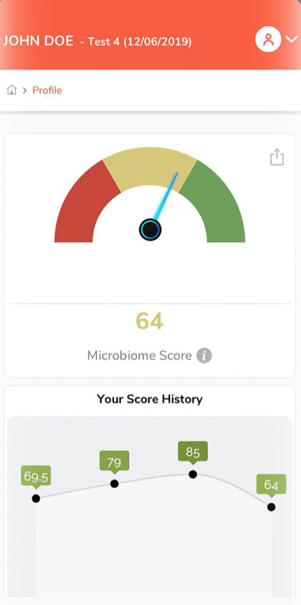 Sun Genomics gut health score