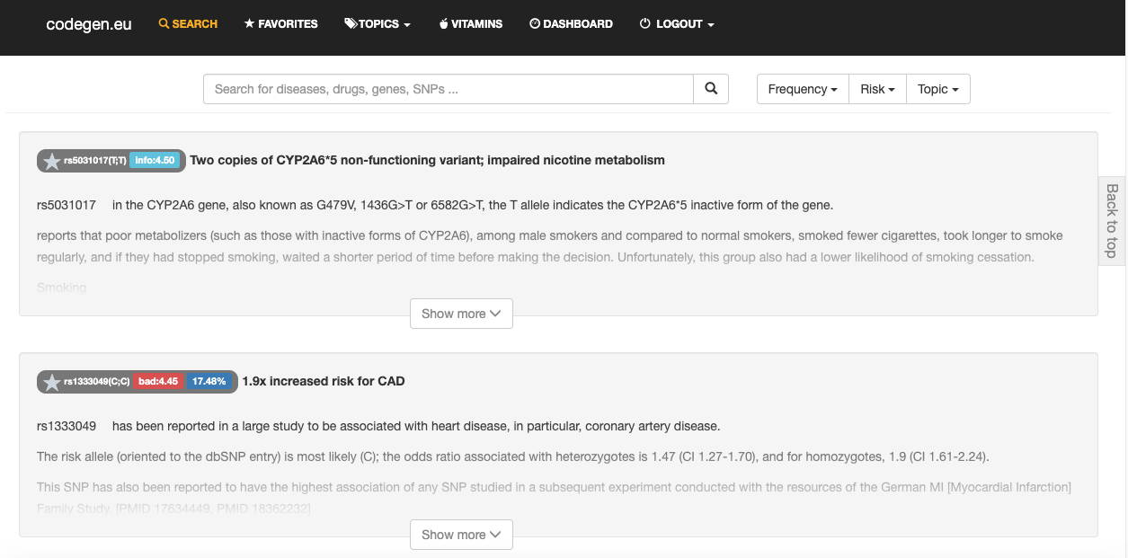 Raw DNA data interpretation free