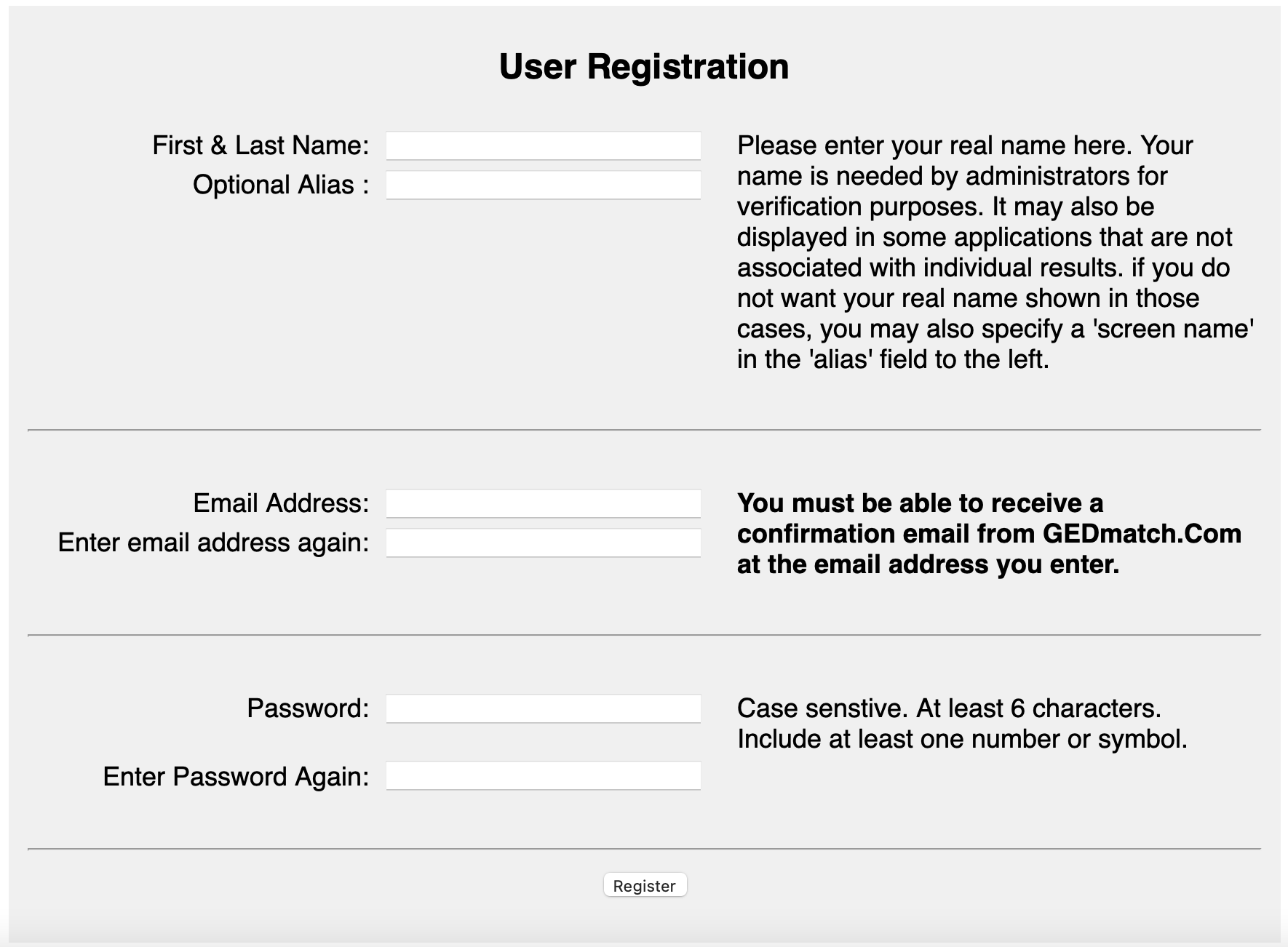 GEDmatch guide registration