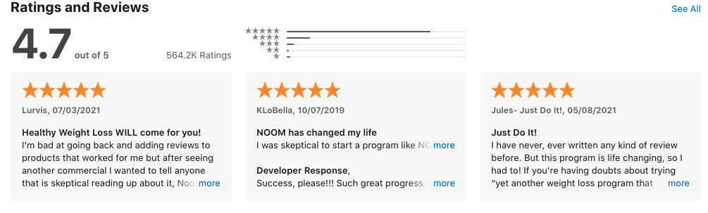 Noom reviews